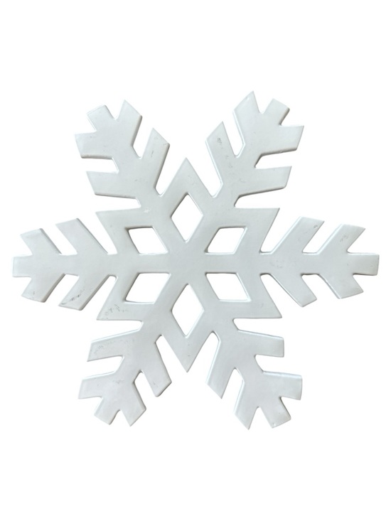 Crate&Barrel Other - Crate&Barrel White Snowflake Trivet Christmas Holiday Winter Festive Decor